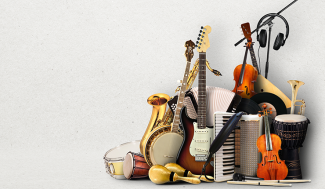 various musical instruments